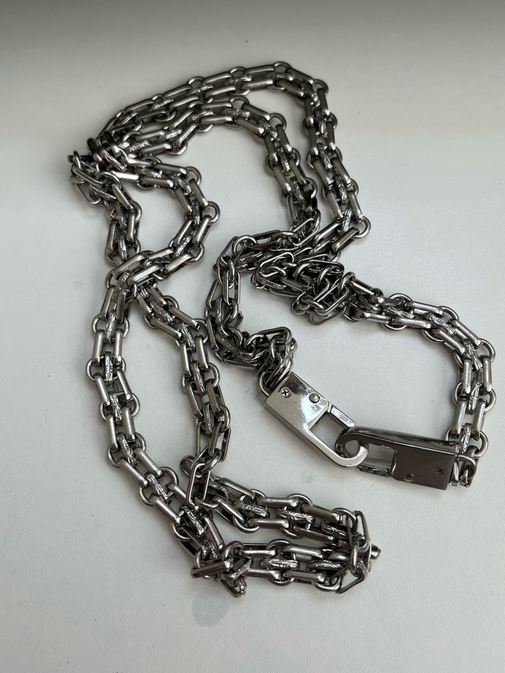 Chunky Silver Chain Purse Chain 42” Decor for Handbags - Picture 2 of 6